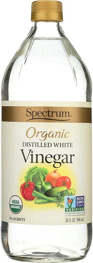 Spectrum Naturals Organic Distilled White Vinegar Non GMO 32 Ounce (Pack of 1)