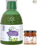 Farm Naturelle-Most Effective juice (Patharchatta juice)-Combination of Patharchatta and Gokhru Beej-400ml+ 55g Infused Forest Honey