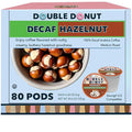 Double Donut Coffee Flavored Decaf Coffee Decaf Hazelnut Coffee Decaf Coffee Pods for Keurig K Cups Machines Medium Roast 80 Count (Pack of 1)