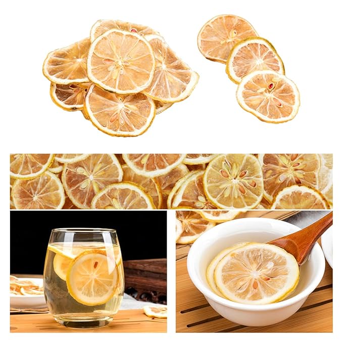 jweemax Natural Dried Fruit Dried Lemon Slice Beauty Health Slimming Gift Sugar Free for Vegan Kosher