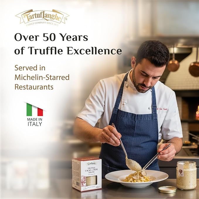 TartufLanghe Carbonara Pasta Sauce - with Italian Summer Truffle - 17.26 oz