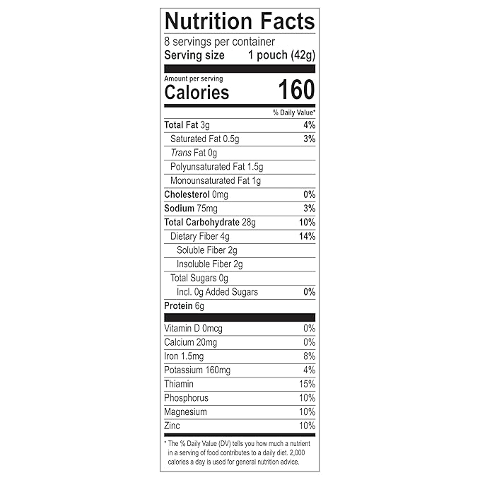 Better Oats Bare Organic Multigrain Hot Cereal Packets Instant Oatmeal Thick and Hearty Texture USDA Organic Box of 8 Pouches (Pack of 6)