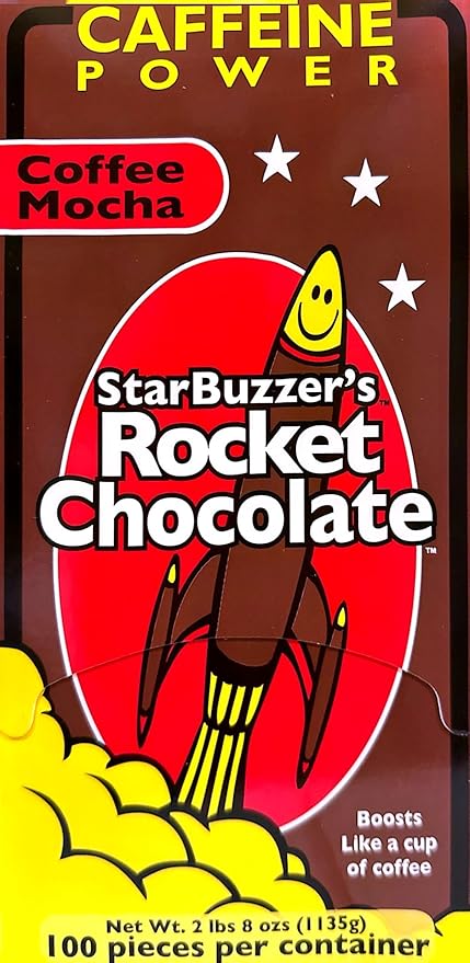 Rocket Chocolate Milk Chocolate Mocha Flavored Caffeinated Chocolate Truffles 100 count Mini