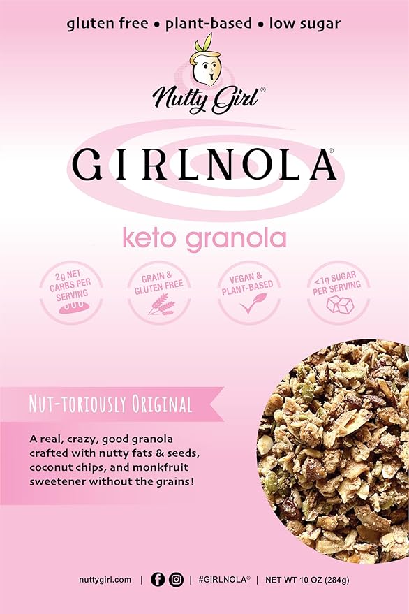 Low Sugar Low Carb Granola Cereal | Nut-oriously Original 10 Lbs | Nutty Girl Keto Girlnola®