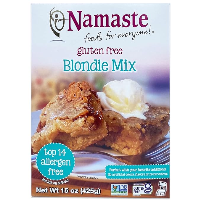 Namaste Foods Gluten Free Blondie Mix 15 oz. Pack of 6