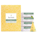 Tea Forte Green Mango Peach Premium Caffeinated Green Tea Blend Event Box Bulk Pack 40 Count 10 per tray Individually Wrapped Handcrafted Pyramid Infusers