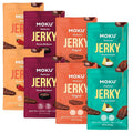 Moku Plant-Based Mushroom Jerky Vegan Gluten Free Soy-Free Non-Gmo No Artificial Sweetener Healthy Snacks 2.0 Oz Ea (8 Count Variety)