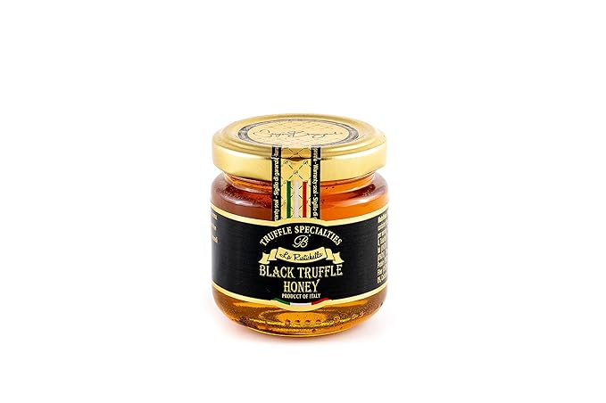La Rustichella - Set Black Truffle Honey (140g - 493 OZ) &amp White Truffle Honey (140g - 493 OZ) | Gluten Free Cholesterol Free