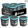 Hethstia Konjac Noodles Instant Miso Soup Cup – 6 Packs Shirataki Pasta Angel Hair with Low Carb Miso Broth Ready to Eat Ramen Low GI Keto-Friendly Healthy Asian Noodles Holiday Gift