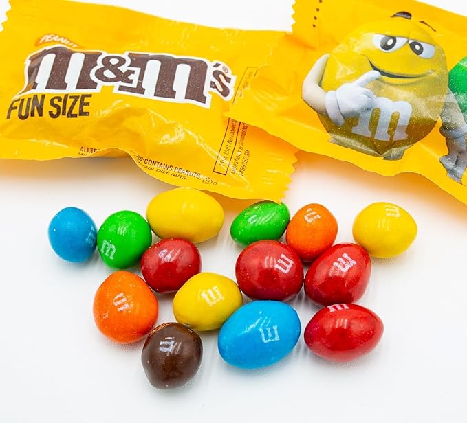 Peanut Milk Chocolate 3 lb – Anti Melt Pack Bulk Candy in Resealable Bag 72 Fun Size Bags