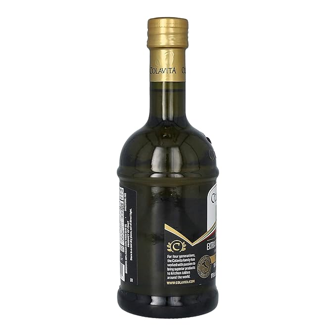 Colavita Premium Italian Extra Virgin Olive Oil 17 oz (Pack of 2) Glass Bottles