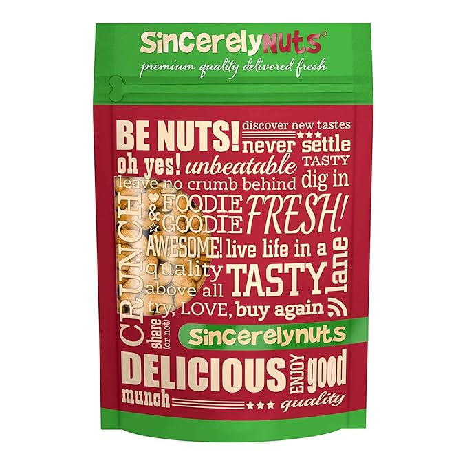 Sincerely Nuts - Raw Cashews Whole and Unsalted | Healthy Snack Source of Protein | Keto and Paleo Friendly Gourmet Quality Vegan | Cashew Nuts 2(LB) Bag