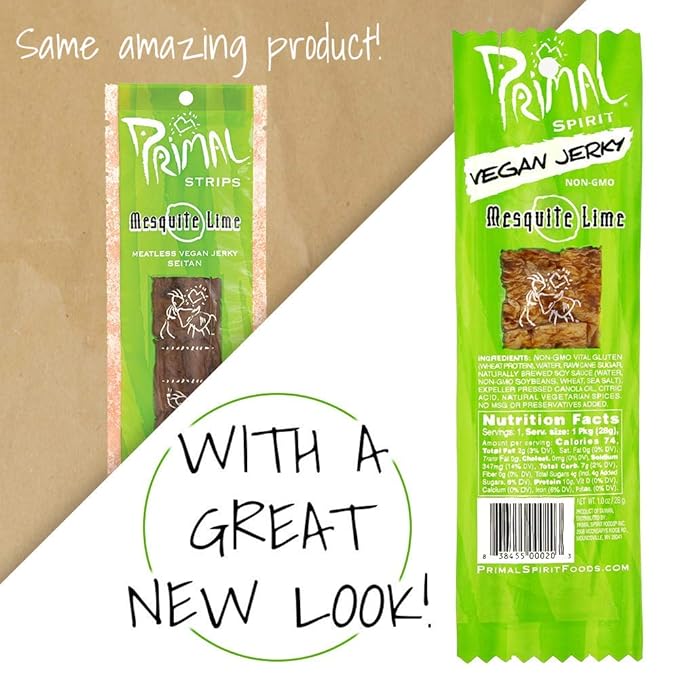 Mesquite Lime Meatless Vegan Jerky - 24 Pack