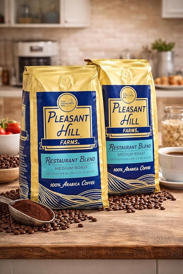 Premium Selection Ground Coffee Bland 2 Pack (5 lb Each) Arabica beans Restaurant blend