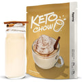 Keto Chow Egg Nog - Keto Meal Replacement Shake Powder - Nutritionally Complete - Low Carb - Delicious Easy Meal Substitute - Protein Rich You Choose The Fat - 21 Meal Serving