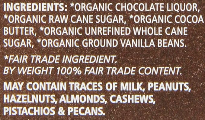 Equal Exchange Organic Very Dark Chocolate Bars 2.8 Ounce (Pack of 12)