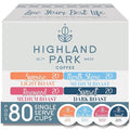 Highland Park Coffee Single Serve Coffee Pods Compatible with Keurig K Cup Brewers Variety Pack 80 Count