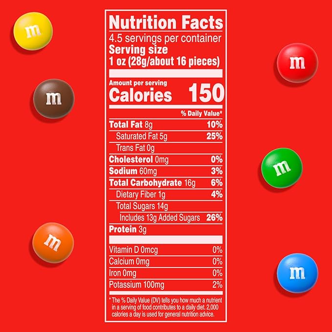 M&ampM'S Peanut Butter Milk Chocolate Candy Grab N Go- 4.5 oz Resealable Bag (Pack of 8)