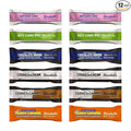 Barebels Protein Bars Variety Pack Birthday Cake Key Lime Pie Chocolate Dough Cookies &amp Cream Cookies &amp Caramel Salted Peanut Caramel No Added Sugar 1.94 oz 20g Protein 12 Pack