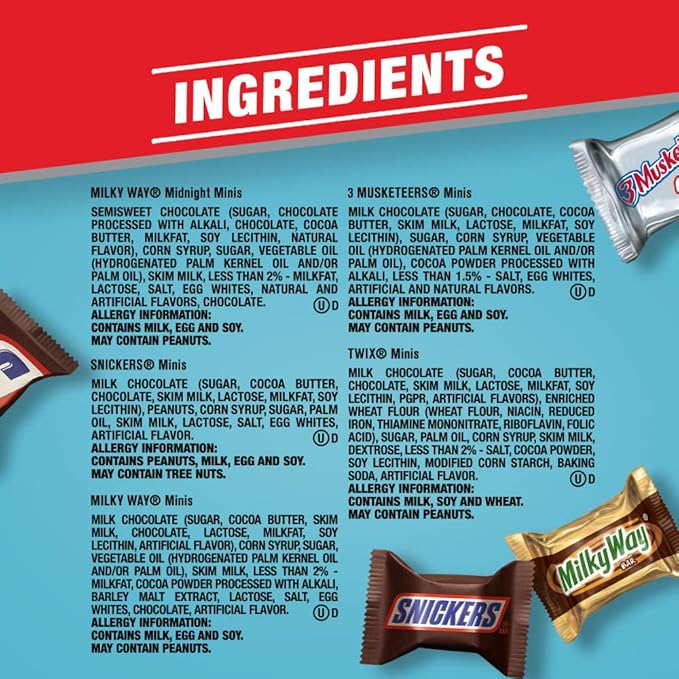 SNICKERS TWIX MILKY WAY &amp 3 MUSKETEERS Variety Pack Fun Size Variety Pack Milk Chocolate &amp Dark Chocolate Candy Bars Assortment 40 oz 135 Piece Bag