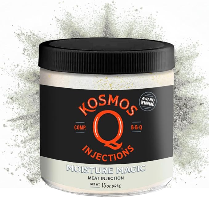 Kosmos Q Moisture Magic BBQ Injection Phosphate Meat Marinade for Chicken Pork Brisket Fish &amp More BBQ Competition Injection Blend to Maximize Juiciness Flavor &amp Moisture Gluten Free 1