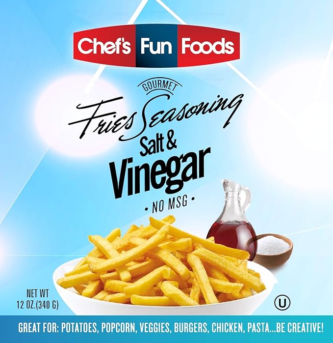 Chef's Fun Foods - Gourmet Fries Seasoning &amp Rub Mix | Kosher Food for Restaurants and Home Cooks | No MSG or Fillers | Great for Fried Foods BBQ Chicken Wings &amp More… (Combo)