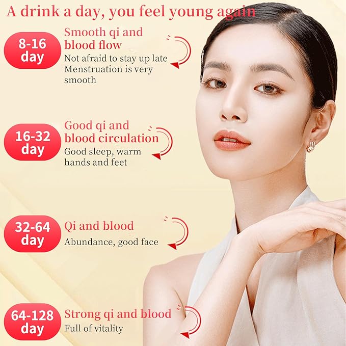 Hee Creek Ginseng Longan Red Date Tea 10.58oz / 20 Count Wolfberry Jujube Rose Herbal Blends Women Energy Tea for Cold Hands and Feet Period Care Warming Nourishing Caffeine Free 人参桂圆红枣茶 女人茶 女神茶
