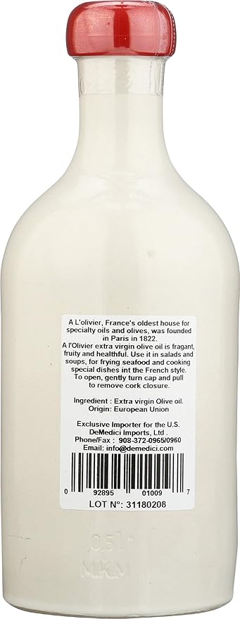 A L'Olivier Extra Virgin Olive Oil 16.9-Ounce Crock