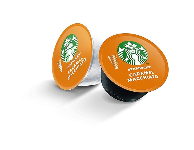 Starbucks Coffee by Nescafe Dolce Gusto Starbucks Caramel Macchiato Coffee Pods 12 capsules Pack of 3 (Packaging May Vary)