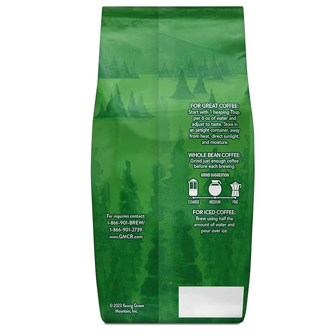 Green Mountain Coffee Roasters Breakfast Blend Decaf Whole Bean Coffee Bagged 18 oz