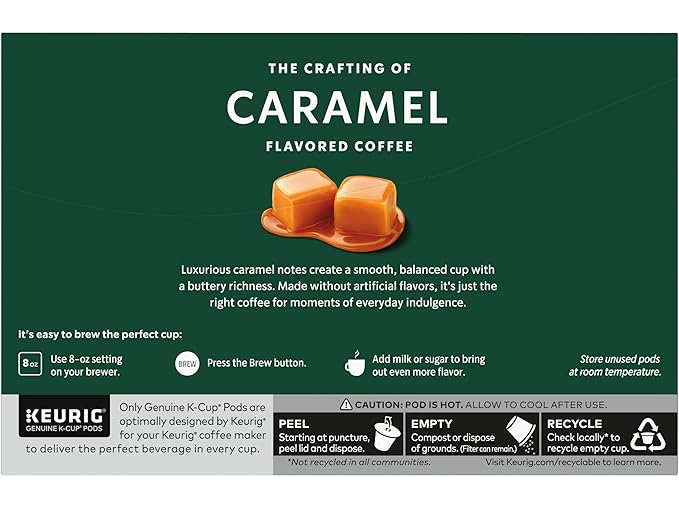 Starbucks Coffee Company Starbucks Flavored Coffee K-Cup Pods Caramel 10 CT
