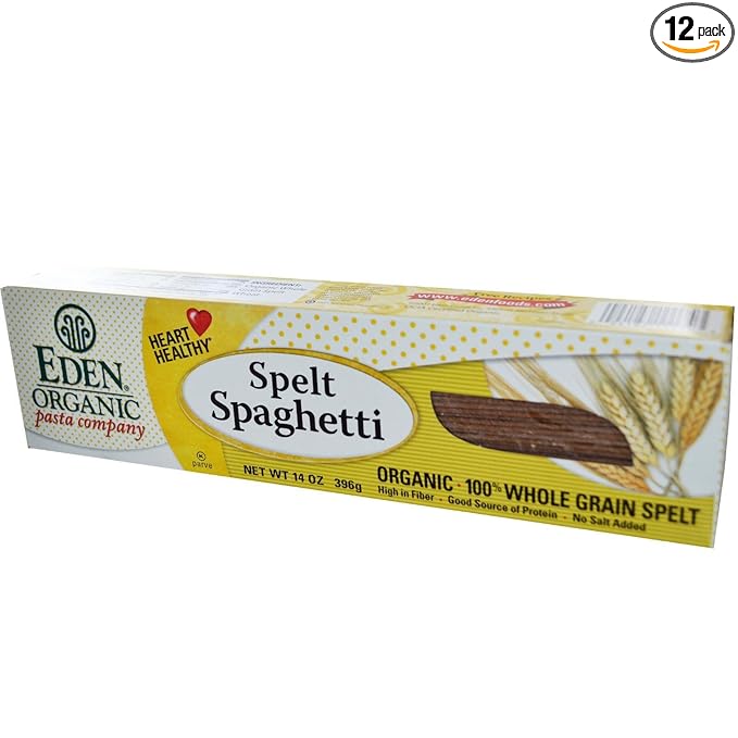 Eden Organic Spelt Spaghetti 14 oz 100% Whole Grain Non-GMO