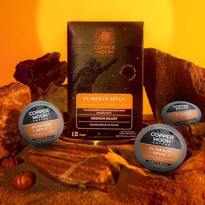 Copper Moon Coffee Single Serve Pods for Keurig Brewers Harvest Pack 36 count (Pumpkin Spice Southern Pecan)