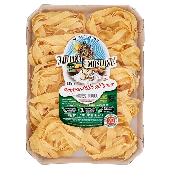 Luciana Mosconi Egg Pappardelle Pasta 500gm 17.64oz