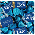 372 Pcs Blue Graduation Candy Party Favors Assorted Wrapped Miniatures &amp Blue Kisses (4.57 lbs Approx. 372 Pcs)