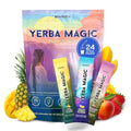 Yerba Magic Instant Yerba Mate Powder Packets – Clean Energy &amp Focus Drink Mix for Gut Health – Nootropic Blend with Lion’s Mane L-Theanine Prebiotics &amp Probiotics – Low Sugar Natural Caffei