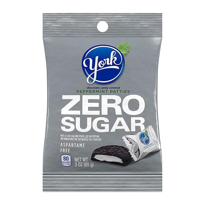 Hershey's Zero Sugar Variety Pack of 5 - Special Dark Caramel Filled Reese's Miniature Cups York Peppermint Patties and Hershey's Chocolates - Fun for the Whole Family