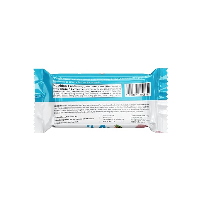 Inspire High Protein Bars - Strawberry Shortcake (6-Pack)