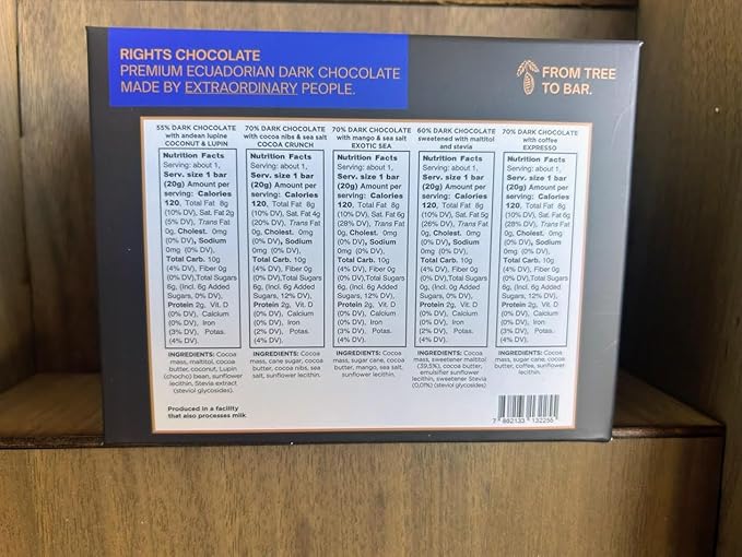 “Ecuadorian Dark Chocolate Variety Pack – Gourmet &amp Sugar-Free Mini Bars (10 x 20g) – Fine Aroma Cacao”