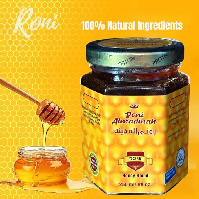 Roni Almadinah Extra Natural Honey Blend Flavor 8 oz/