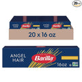 Barilla Angel Hair Pasta 16 oz. Box (Pack of 20) - Non-GMO Made with Durum Wheat Semolina - Kosher Certified