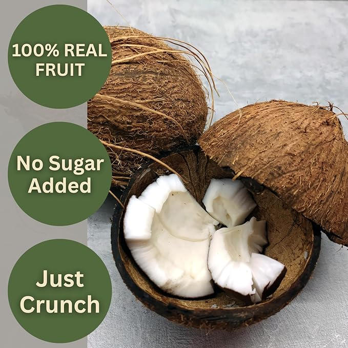 Wise Harvest Freeze-Dried Coconut – Five 1oz Packs | Single Ingredient Snack | 100% Real Fruit No Sugar Added Just Crunch | Healthy Vegan Gluten-Free Snack for Kids &amp Adults