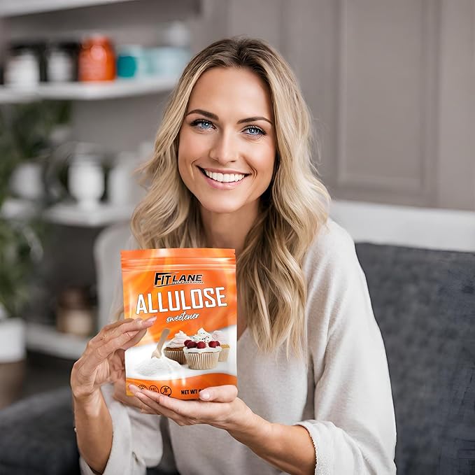 Allulose Sweetener 4 lbs - Pure Low Calorie Zero Net Carb Natural Keto Sugar Substitute With No Aftertaste - Perfect for Baking and Sweetening Your Favorite Foods - By Fit Lane Nutrition