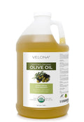 velona USDA Certified Organic Olive Oil - 64 Fl Oz | 100% Pure and Natural Carrier Oil | Extra Virgin Unrefined Cold Pressed | Cooking Dressing Face Hair Body &amp Skin Care | Use Today - Enjoy