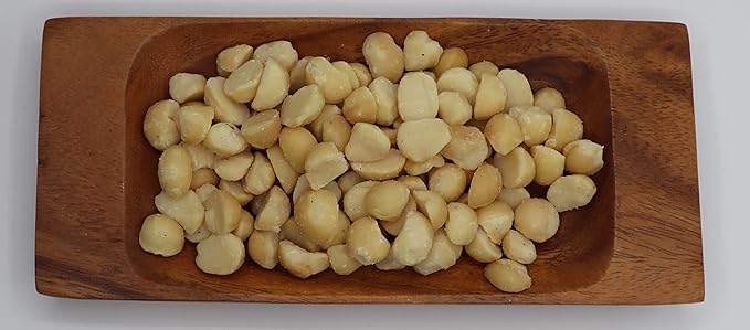 Hamakua Macadamia Nuts - No Salt Baking Macadamias (1.25 lb) - Natural Eco-Friendly Large Hawaiian Grown Dry Roasted Half and Whole Macadamias