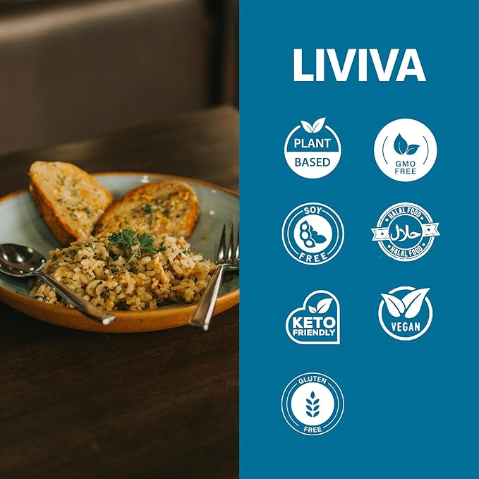 LIVIVA Shirataki Konjac Rice Shaped (6 Pk - 110 oz) – Diabetic-Friendly Low Carb Low Calorie Pasta Noodles Ready to Serve – No Odor Certified Non-GMO Gluten Free Vegan Plant-Based Keto Kosher