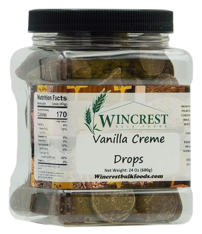 Vanilla Creme Milk Chocolate Drops - 1.5 Lb Tub