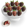 Shari’s Berries Artisan Belgian Mixed Milk &amp Dark Chocolate Strawberries | Chocolate Covered Strawberry Gift Box | for Valentine's Day Anniversary Celebrations &amp Thank You’s (Full Dozen 12