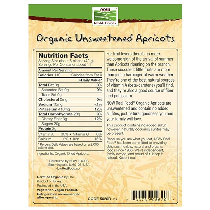 NOW Foods Dried Apricots 16-Ounce (Pack of 4)
