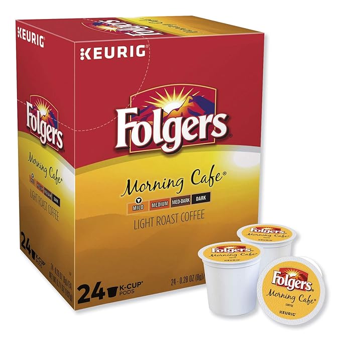 Folgers Morning Cafe K-cup for Keurig Brewers 24 Count